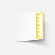 realistic design element ruler N111