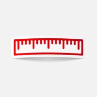 realistic design element ruler N112
