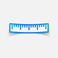 realistic design element ruler N114