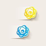 realistic design element atom N26