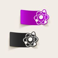 realistic design element atom N27