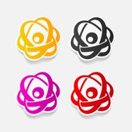 realistic design element atom N29