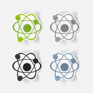 realistic design element atom N30
