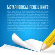 Abstract Vector Background Metaphorical Pencil Stationary Knife