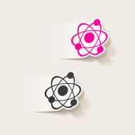 realistic design element atom N33