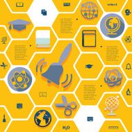 Education flat infographic N37