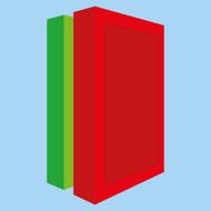 ector Group Of Colorful Books Illustration Isolated
