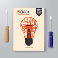 Cover Book Digital Design Template Technology Concept