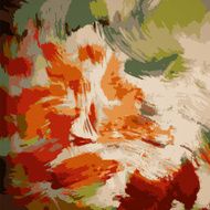 Paint strokes and splashes