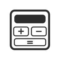 Vector Calculator Black Icon