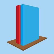 Group Of Colorful Books Illustration Isolated