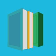 Group Of Colorful Books Illustration Isolated N4
