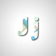Colorful letter alphabet N22