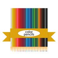 color pencils isolated on white