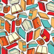 Seamless book pattern Background wallpaper