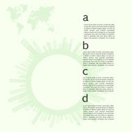 Go green concept Save world vector Illustration N10