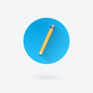 Pencil icon flat design N3