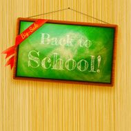 Back to school written with chalk EPS10 N2