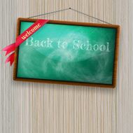 Back to school written with chalk EPS10 N7