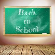 Chalkboard with Back to School text EPS10 N2