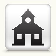 Square Button with school