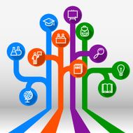 Infographic tree of knowledge