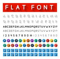 Flat font