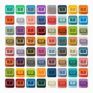 Flat design book N4