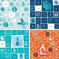 Education flat infographic N44