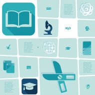 Education flat infographic N45