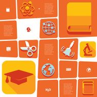 Education flat infographic N46