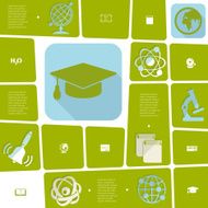 Education flat infographic N47