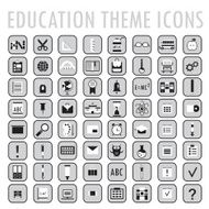 Set of 64 education theme icons Back to school N2