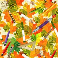Seamless pattern in school style N2