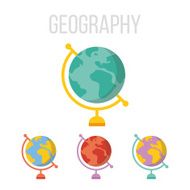 Vector globe icons N3