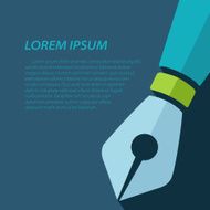 Vector fountain pen icon Eps10 N6