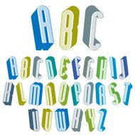 3d tall condensed font for headlines with good style N2
