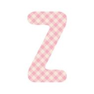 Pink squares pattern alphabet Z