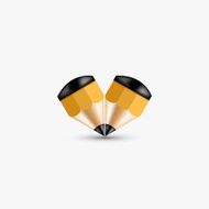Vector concept pencil element design