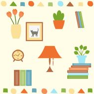 Interior vector background N3