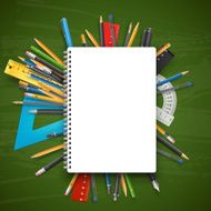 Notepad and pens N6