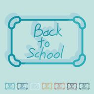 Flat design school N10