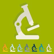 Flat design microscope