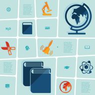 Education flat infographic N56