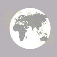 World globe Vector Illustration background for communication