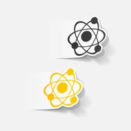realistic design element atom N40