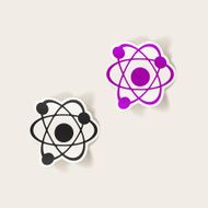 realistic design element atom N42