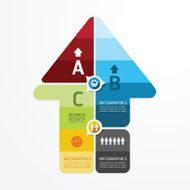 Modern Arrow Design infographic template