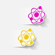 realistic design element atom N47