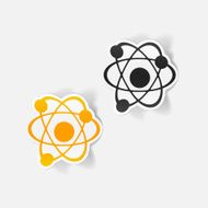 realistic design element atom N48